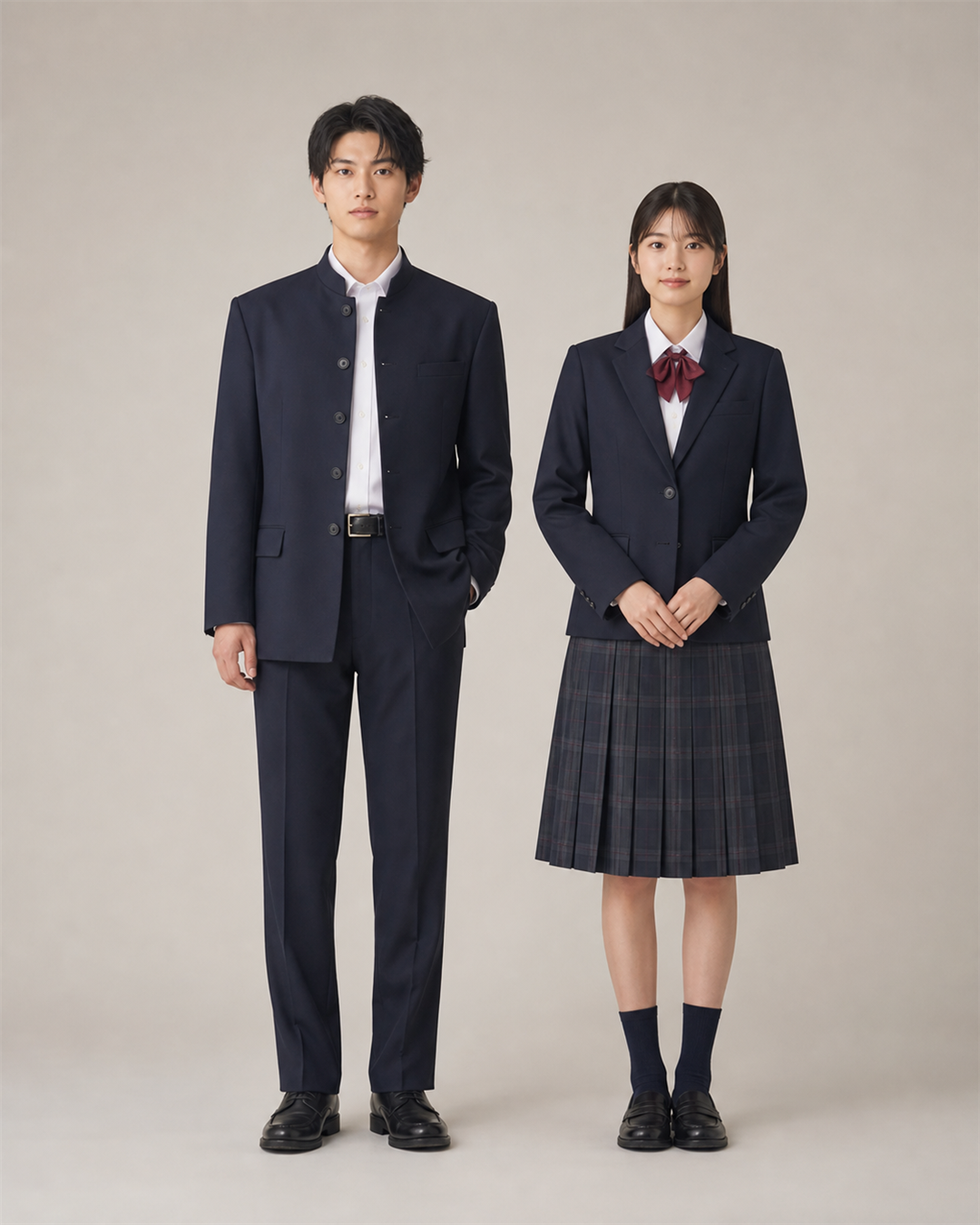 Japanese-Style Modern School Uniforms – Boys & Girls
